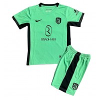 Camisa de Futebol Atletico Madrid Equipamento Alternativo Infantil 2023-24 Manga Curta (+ Calças curtas)